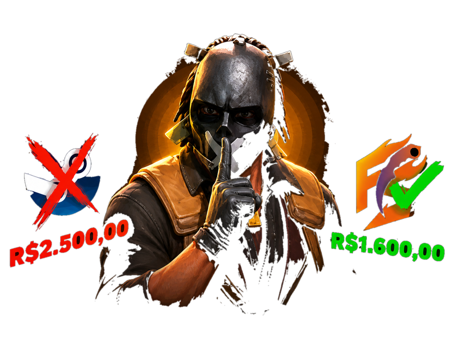 Comparativo de preço: R$ 2.500,00 na Steam contra R$ 1.600,00 na FireSkins